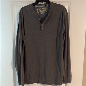 Weatherproof Gray Long Sleeve Tee